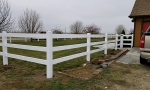 Vinyl Rail Fence 16